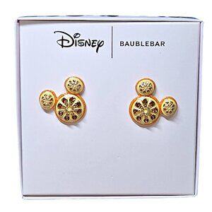 Disney Baublebar Mickey Mouse Orange Citrus Fruit Summer Statement Earrings